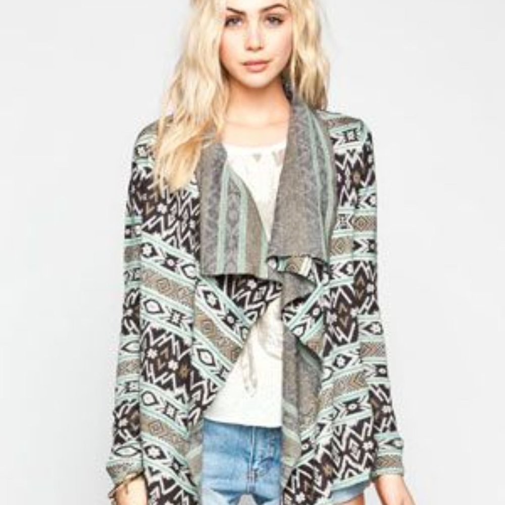 Billabong Show Me Waves Sweater Shawl Cardigan